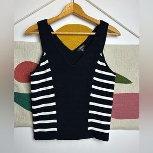 Vintage Y2K XOXO Bodycon Sleeveless Striped Top Size Xl